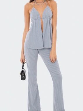 2pc Edikted Claire Halter Blue Set- Deadstock